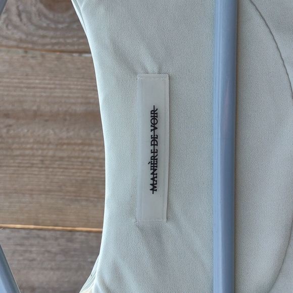 Maniere de Voir Mint Green pleated shirt and pants set - Picture 5 of 8